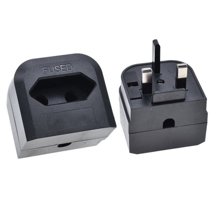 250V 歐規轉英規 帶保險絲轉換插頭