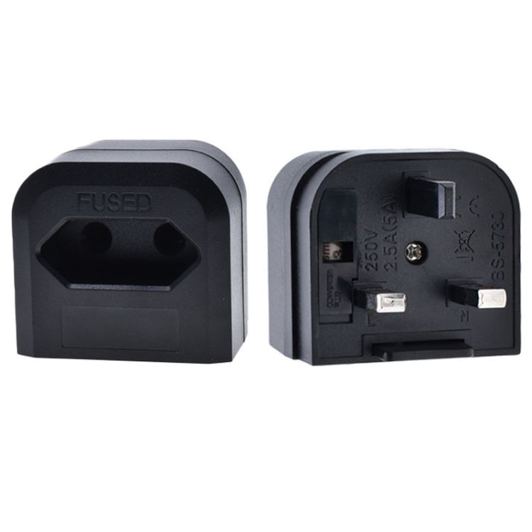 250V 歐規轉英規 帶保險絲轉換插頭
