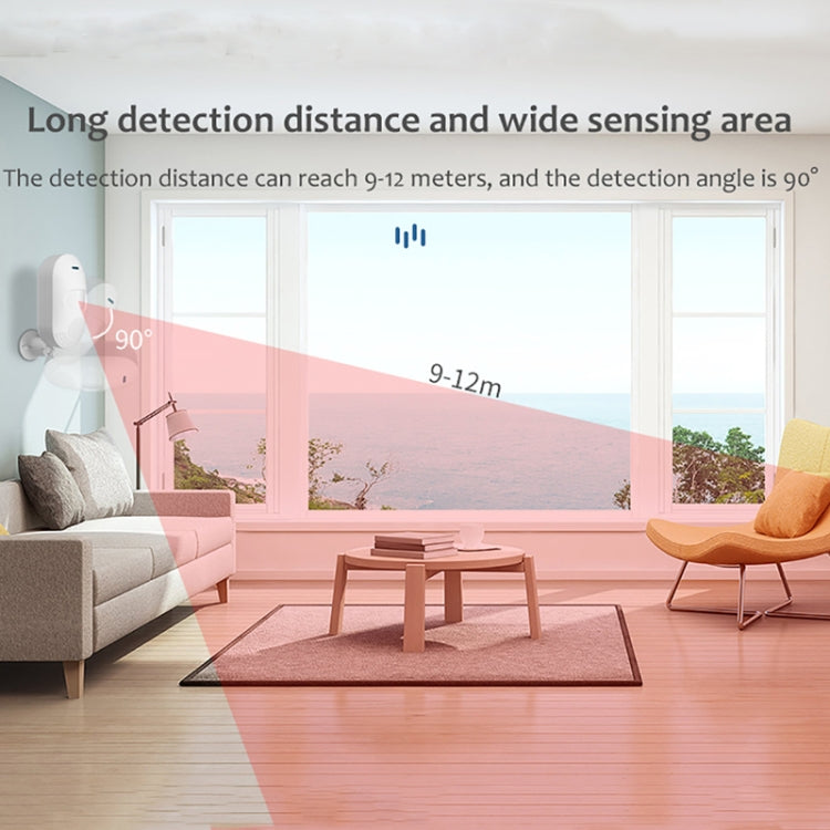 WiFi無線紅外探測器Tuya PIR紅外無線移動人體感應報警器