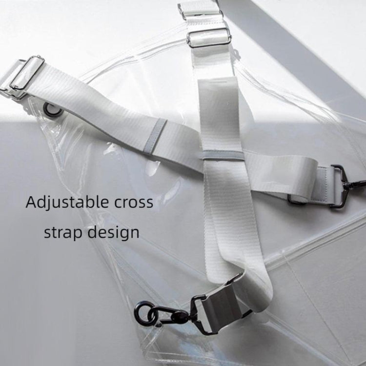 透明TPU圍裙純色織帶可調節工作圍裙