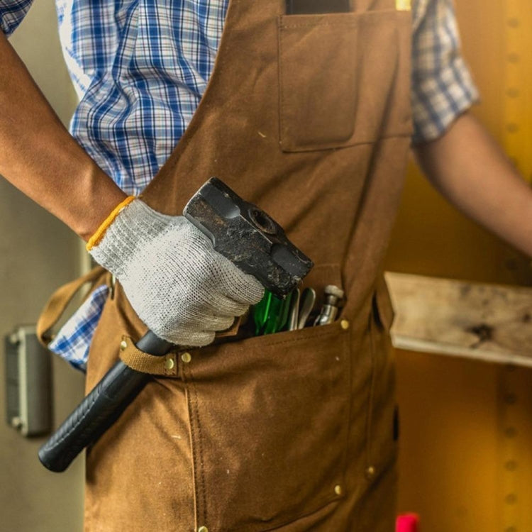 厚帆布木工電工園林工作服圍裙