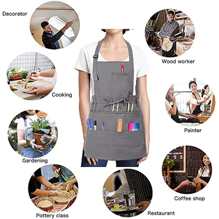 油彩美術畫畫工作服圍裙