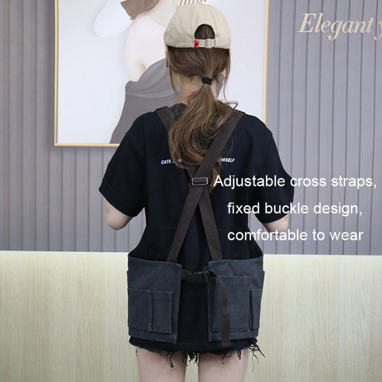 帆布電工皮匠多口袋工具圍裙