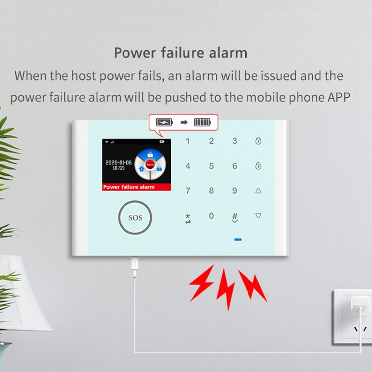 CS118  WIFI+GSM Tuya智能語音防盜報警系統支持Amazon Alexa/ Google Assistant