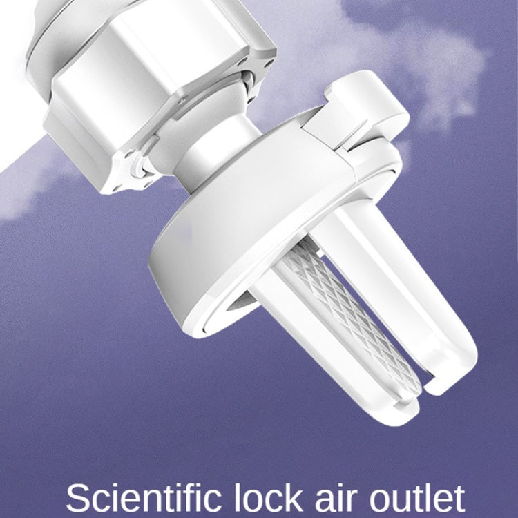 S-06  車載支架鋁合金出風口重力可伸縮旋轉手機支架