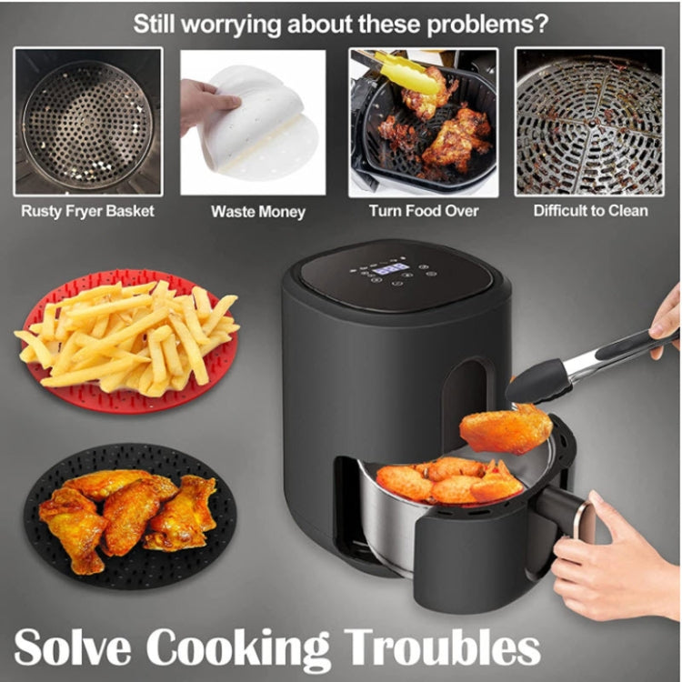 空氣炸鍋硅膠內襯墊可重複使用均勻受熱廚具配件