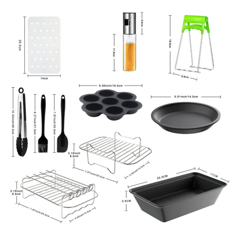 適用於 Ninja DZ201/DZ401 Foodi 8夸脫11合1空氣炸鍋套裝組合