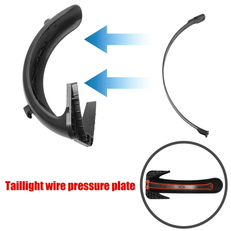 適用於納恩博 MAX G30 電動滑板車零配件 擋泥板尾燈線蓋板