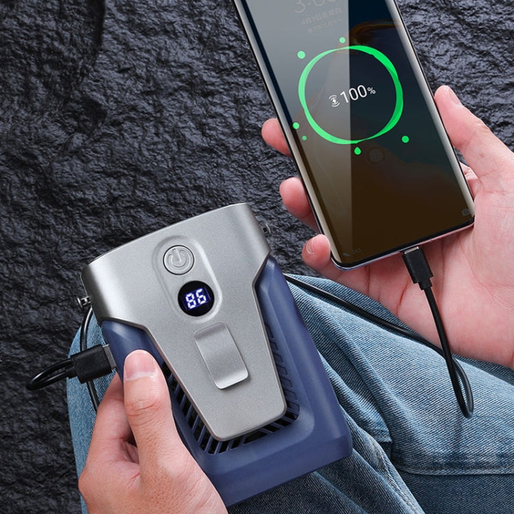 戶外便攜式掛腰大風力無恭弘=叶 恭弘掛脖風扇 帶移動電源功能