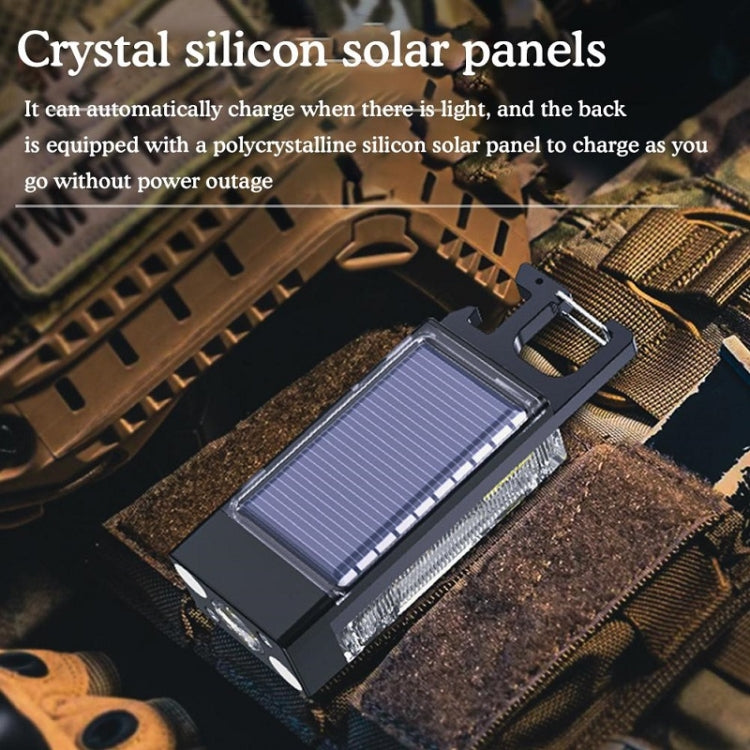 戶外露營多功能太陽能高亮迷你鑰匙扣燈