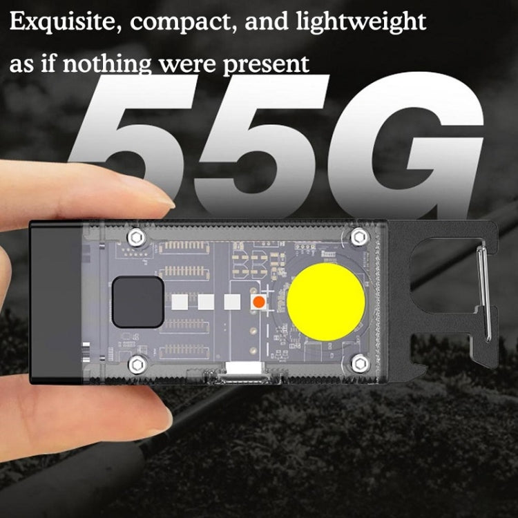 戶外露營多功能太陽能高亮迷你鑰匙扣燈