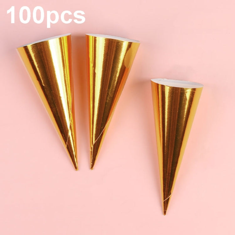 100個賣 一次性冰淇淋紙托 甜筒尖底托紙