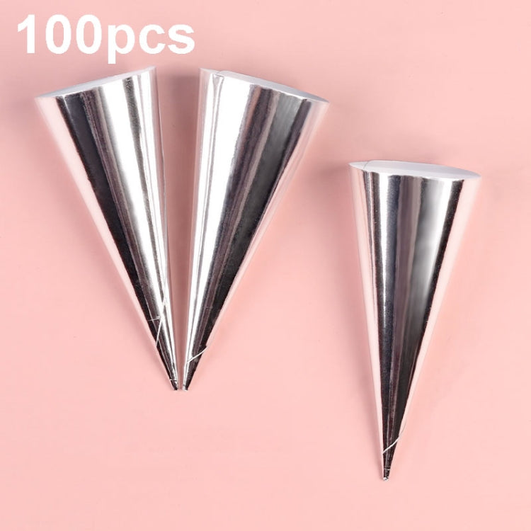 100個賣 一次性冰淇淋紙托 甜筒尖底托紙