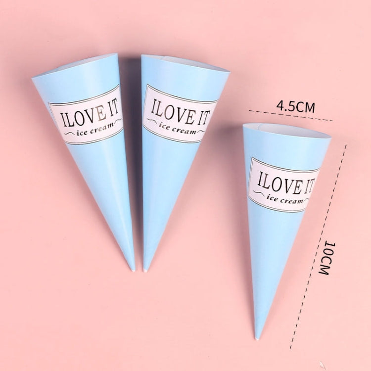 100個賣 一次性冰淇淋紙托 甜筒尖底托紙