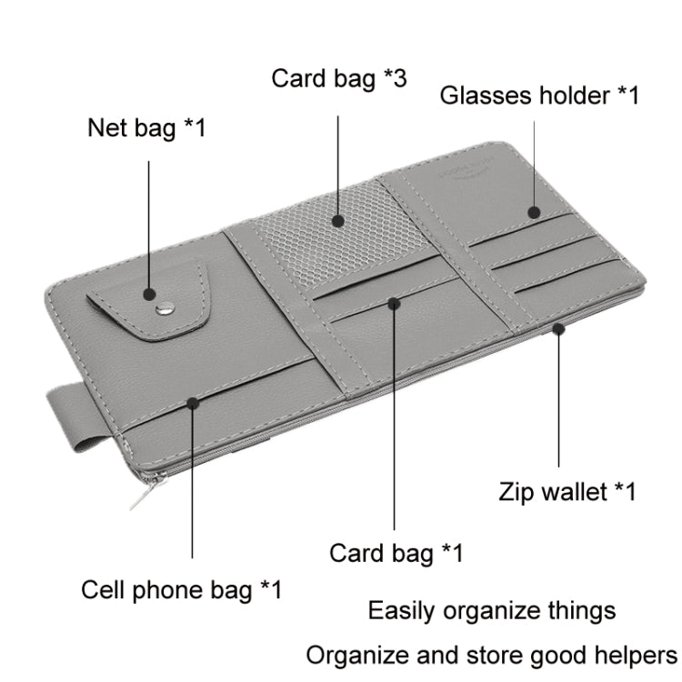 汽車遮陽板裝飾收納票據眼鏡夾