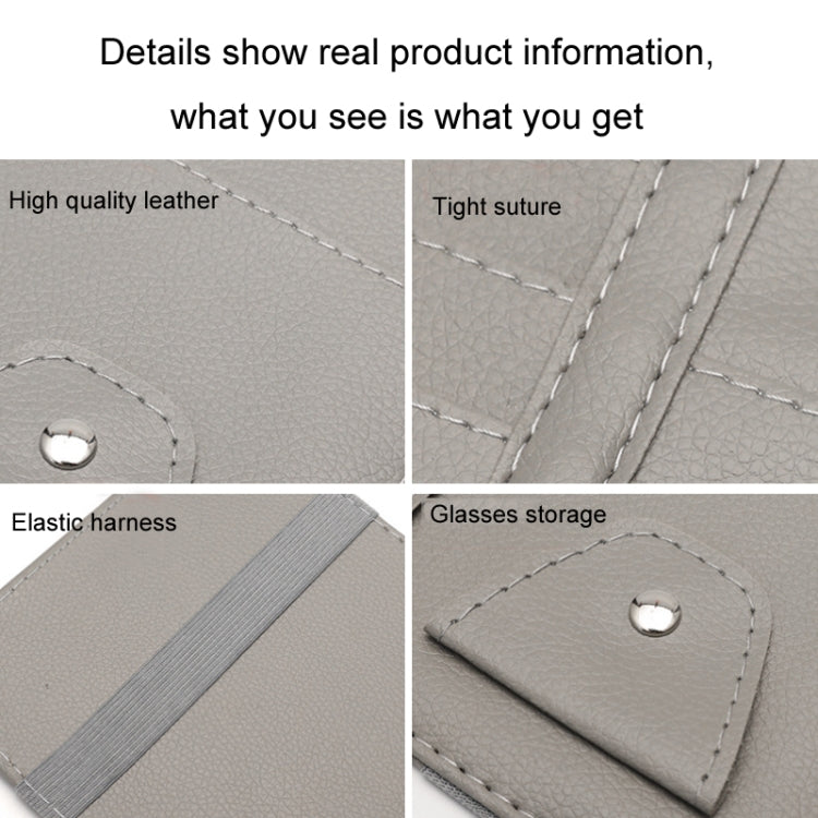 汽車遮陽板裝飾收納票據眼鏡夾