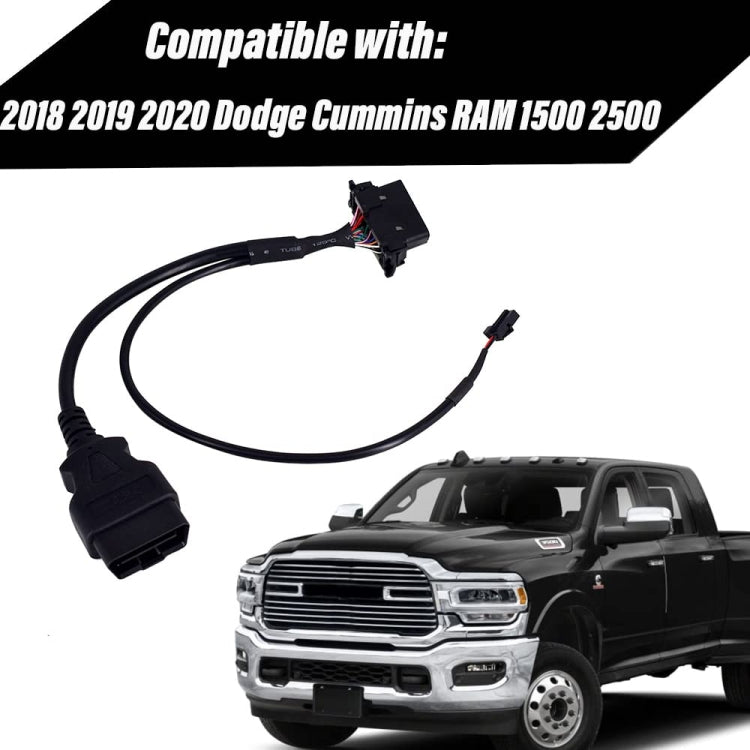 安全門旁路 OBD2 電纜適用於道奇康明斯RAM 1500 2500 2018-2020