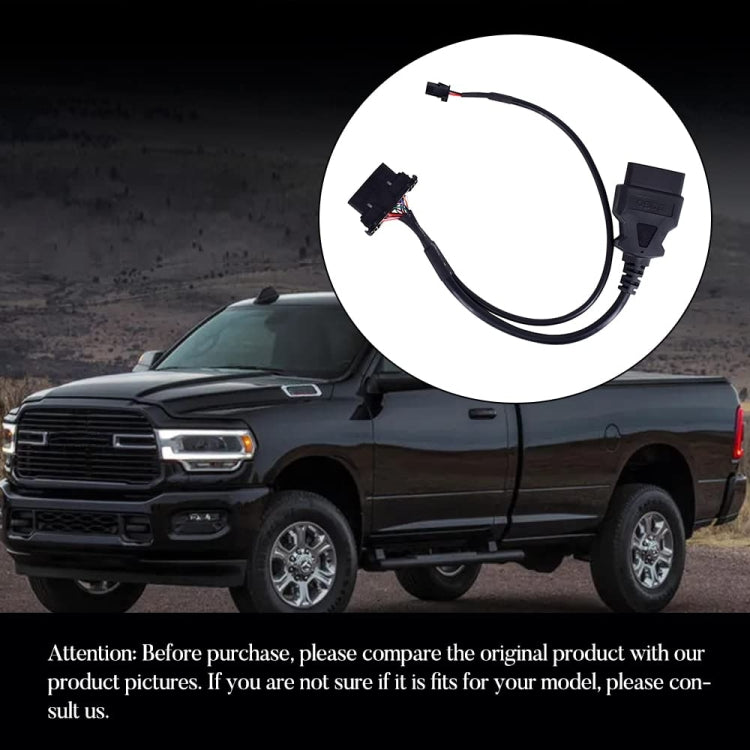 安全門旁路 OBD2 電纜適用於道奇康明斯RAM 1500 2500 2018-2020