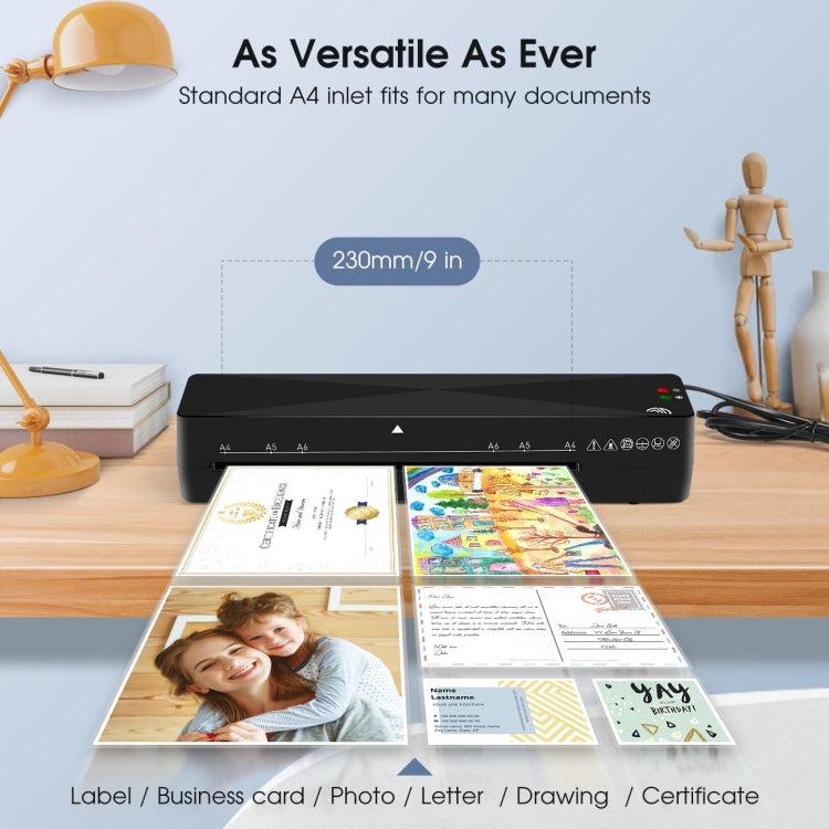 9寸A4 迷你照片塑封機全自動小型覆膜機相片過膠機家用過塑機