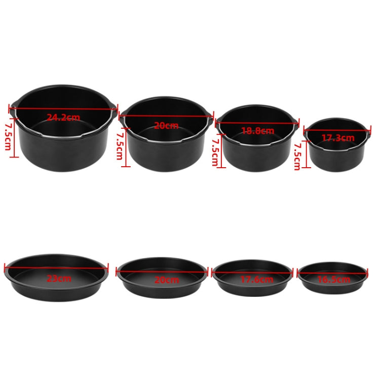 帶提手蛋糕籃+披薩盤空氣炸鍋配件套裝烘焙用具