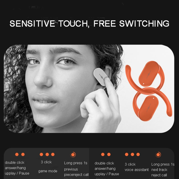 HD313 掛耳式OWS降噪藍牙耳機不入耳重低音空氣傳導運動耳機