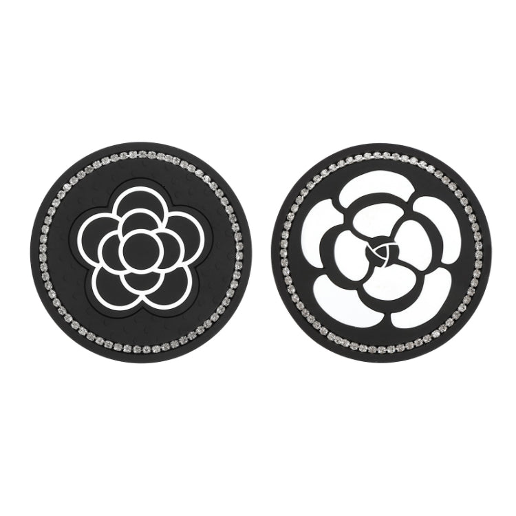 車載水杯防滑墊 門槽內飾改裝墊 帶鑽