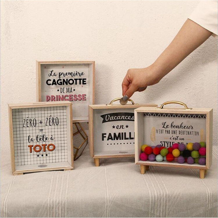 創意木藝新鮮存錢罐 卧室桌面裝飾擺件雜物收納盒