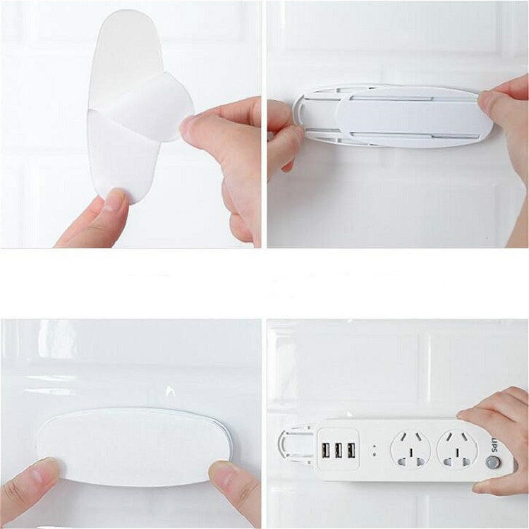 10個賣插排線板固定器家用壁掛插板路由器固定器