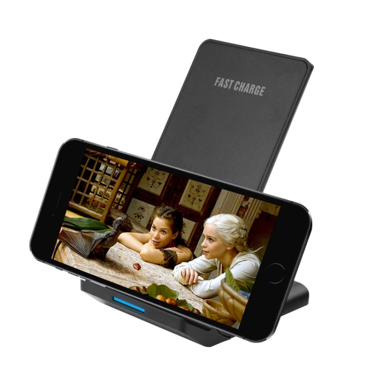 R2 10W 立式手機無線充電器 智能快充充電座桌面支架