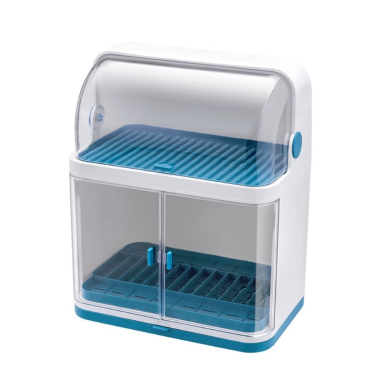 碗筷收納盒帶蓋瀝水置物架塑料碗櫃