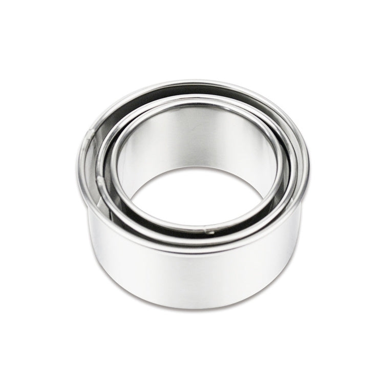 3件/套不銹鋼圓形餃子包裝模具套裝切割機工具