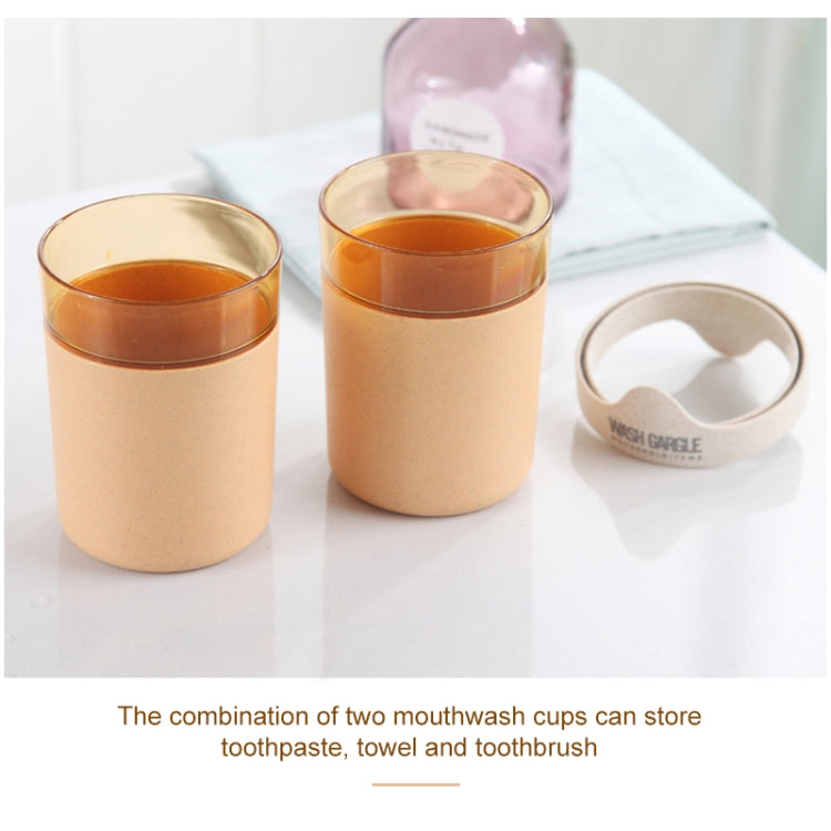 便攜式雙層洗套裝牙刷架牙刷盒洗漱杯