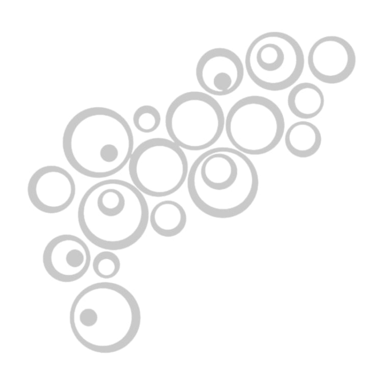 24件/套 3D DIY圈裝飾鏡子牆貼電視背景家居裝飾亞克力裝飾牆藝術