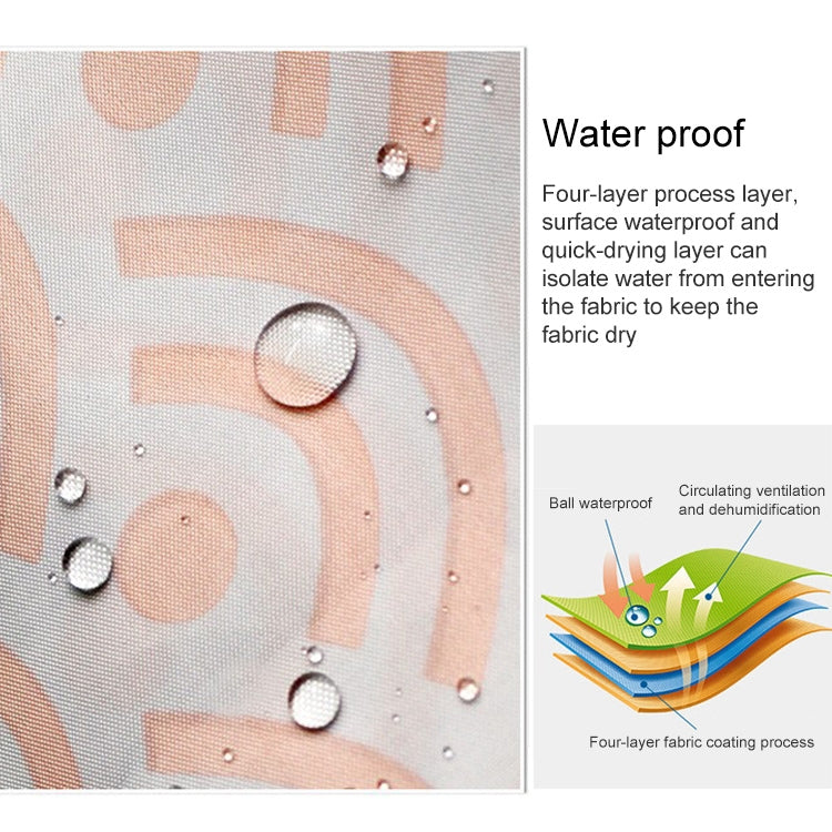 幾何淋浴簾防水浴屏浴室窗帘