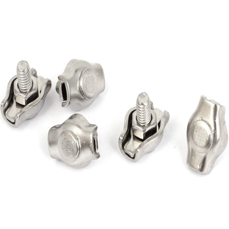 304 Stainless Steel Plate Single Clip Double Clamp Wire Rope Clamp