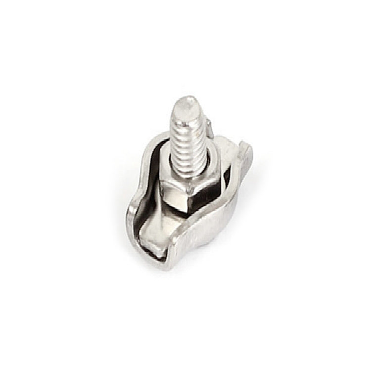 304 Stainless Steel Plate Single Clip Double Clamp Wire Rope Clamp