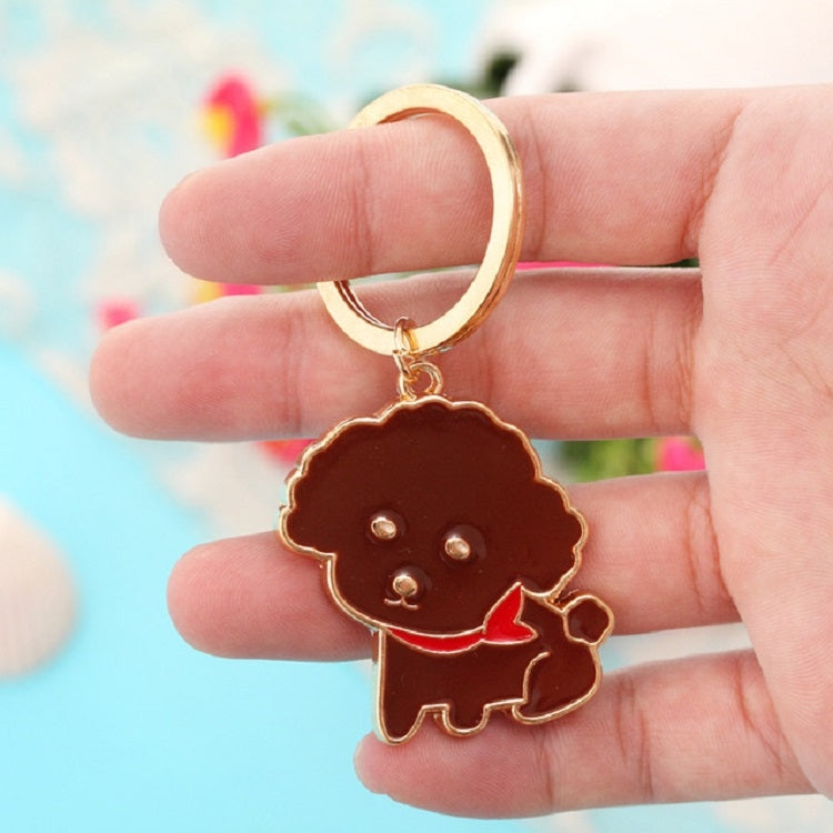 4個賣卡通動物頭像鑰匙扣汽車金屬掛飾鑰匙圈