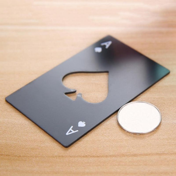 2個一賣 不銹鋼撲克牌黑桃蘇打瓶蓋啤酒開瓶器