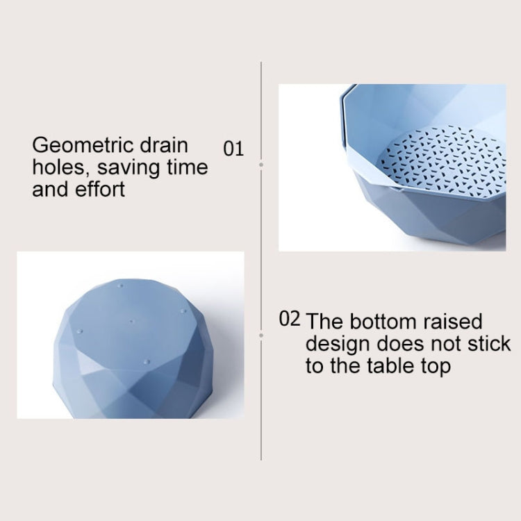 雙層鏤空瀝水籃家用塑料多功能洗蔬菜水果盤子