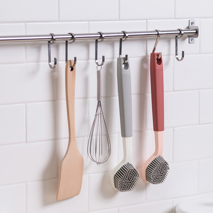 雙色劉海頭洗鍋刷 廚房長柄清潔刷子