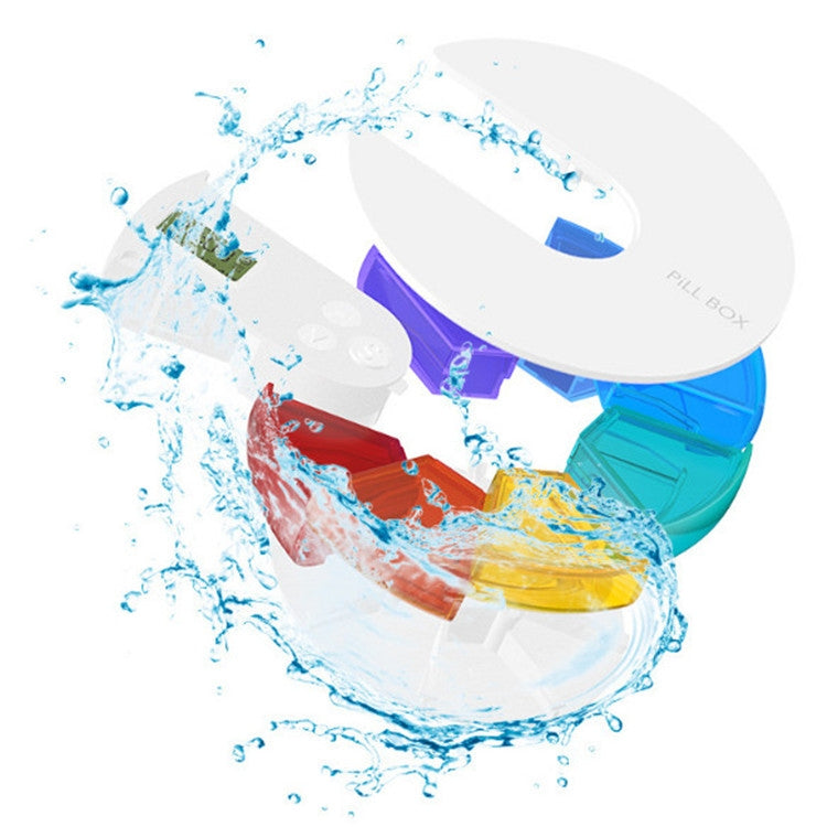 一周便攜式計時智能藥盒 老人服藥定時提醒电子藥盒