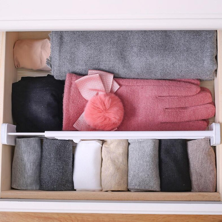 可伸縮抽屜收納分隔板家用衣櫃塑料分割擋板