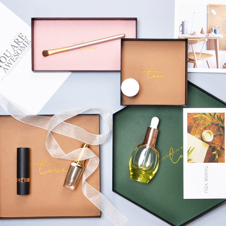 皮革鐵藝托盤玄關鑰匙雜物收納盒