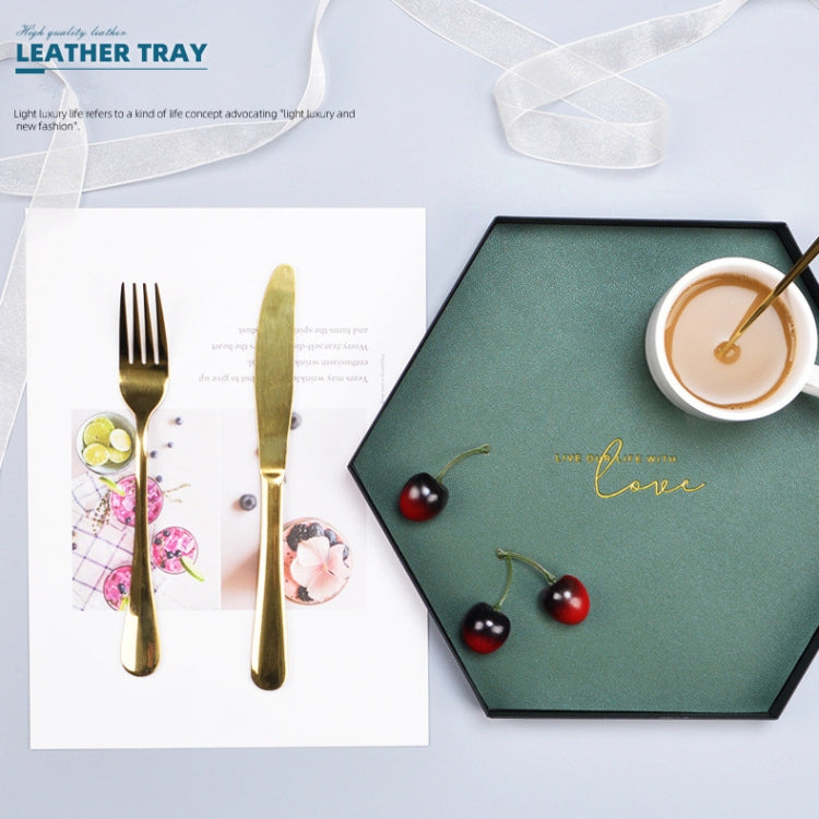 皮革鐵藝托盤玄關鑰匙雜物收納盒