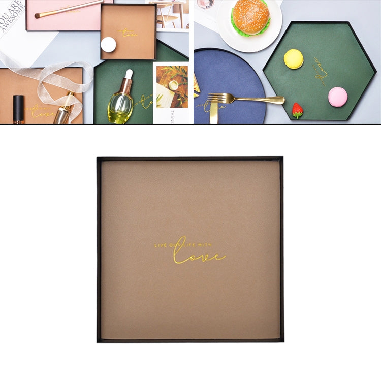 皮革鐵藝托盤玄關鑰匙雜物收納盒