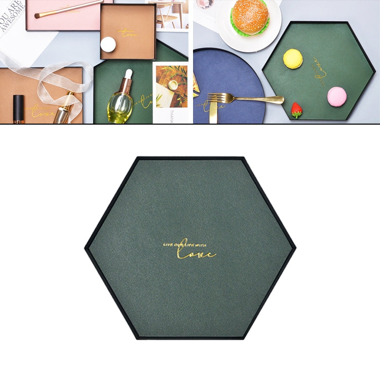 皮革鐵藝托盤玄關鑰匙雜物收納盒