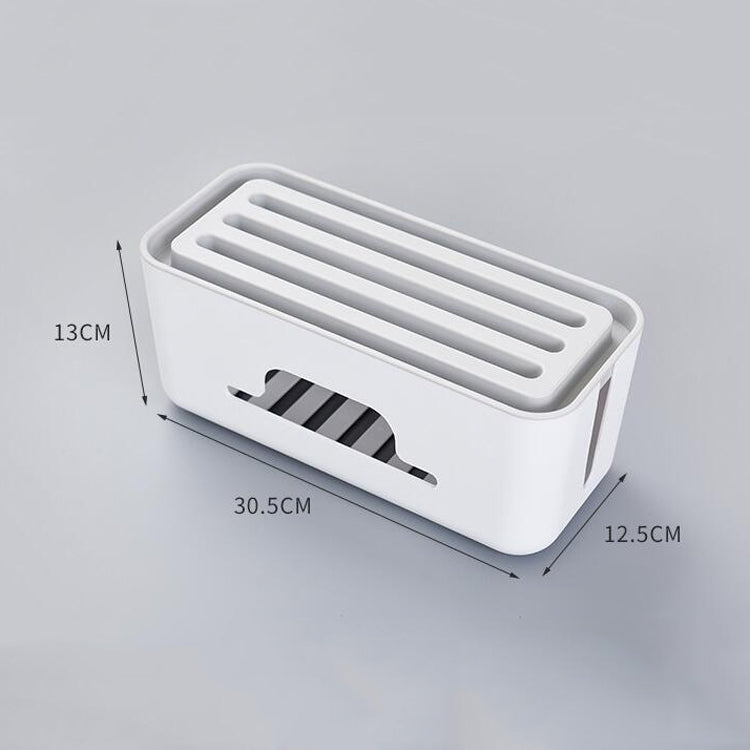 多功能桌面電源線排插理線盒