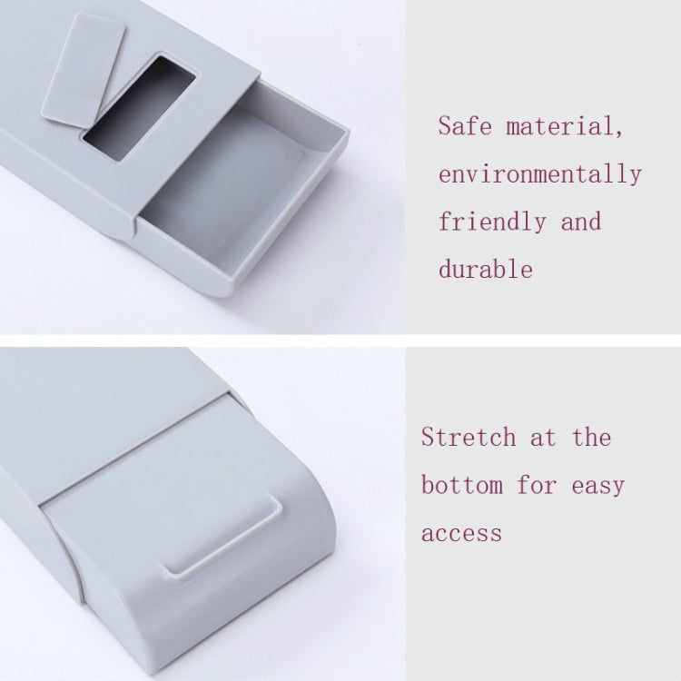 家用桌底抽屜式收納盒學生文具盒辦公桌隱藏粘貼式雜物收納盒