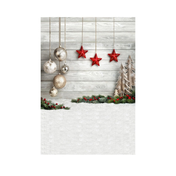 1.5m x 2.1m 雪地面木牆壁聚會節日布置攝影背景布