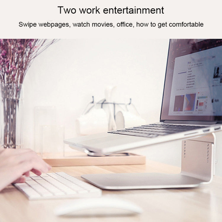 高度可調節鋁合金筆記本電腦散熱支架360旋轉符合人體工程學的10-17英寸筆記本電腦支架，適用於MacBook Air Pro